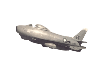 Pakistan Air Force fighter jet illustration
